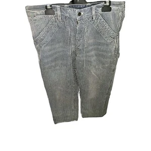Authentic Polo Ralph Lauren Hickory Stripe Carpenter Pants Trousers *Read Below* - Picture 1 of 18