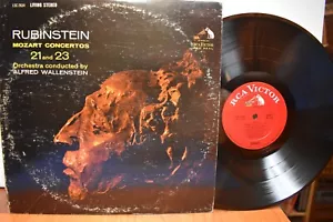 Rubinstein Wallenstein Mozart Concertos 21 and 23 LP RCA LSC-2634 Stereo - Imagen 1 de 2