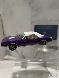 Vintage Franklin Mint 1970 Plymouth Hemi’ Cuda Purple w/White  (Never Displayed) - Picture 1 of 18