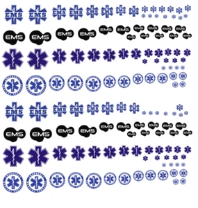 1/64 EMS Emergency Services Waterslide Decals  MADE IS THE USA - Picture 1 of 1