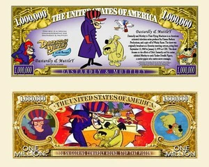 OUR DASTARDLY AND MUTTLEY NOVELTY NOTE (25 Bills) - Picture 1 of 1