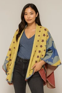 Cardigan donna Lenny Lamb Jenny Love Warrior 100% cotone tema WW - Foto 1 di 12