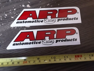 Lote de 6" de 2 pequenos parafusos ARP decalques de corrida adesivos NHRA NASCAR Outlaws IHRA  - Imagem 1 de 3