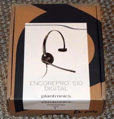 NEU Plantronics Headset Poly EncorePro HW510D DIGITAL - Mono + Noise Cancelling - Bild 1 von 3