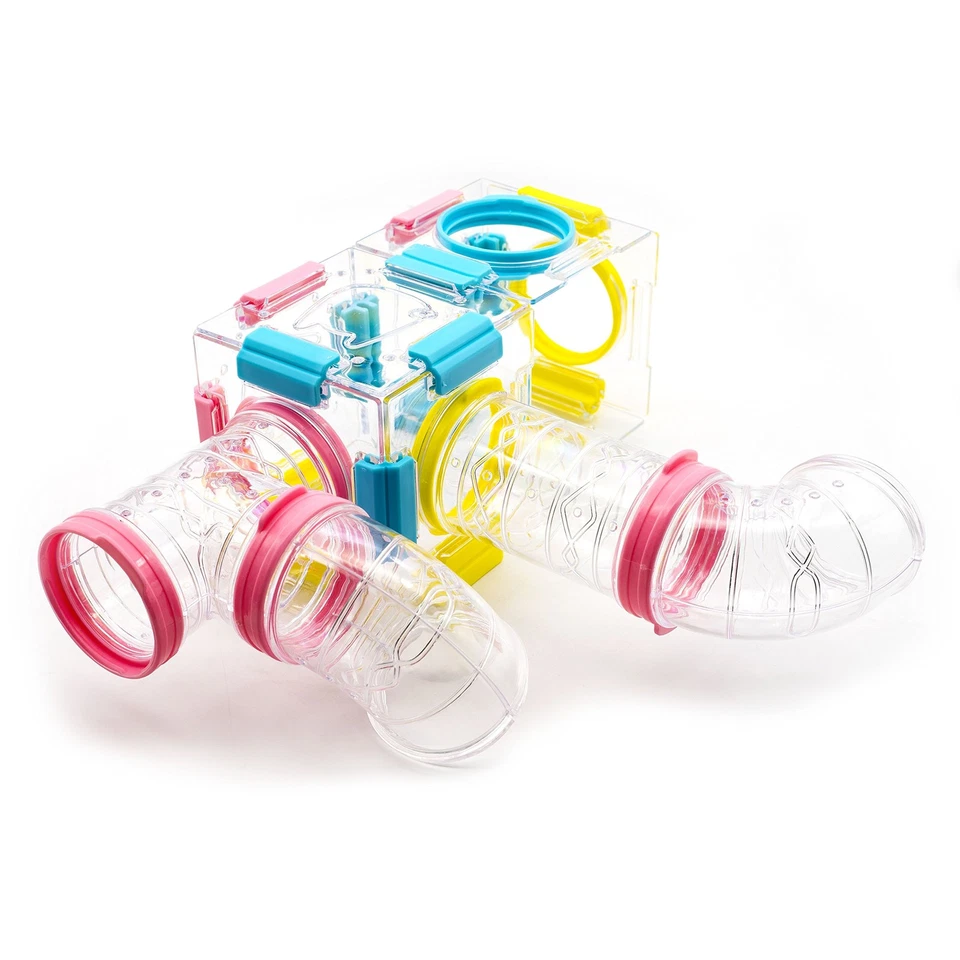 GNB Pet 94 Pcs DIY Hamster Tunnel and Playground Module Tube House Platform EXC