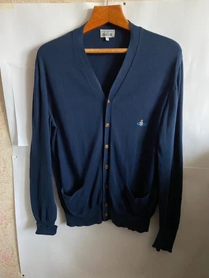 Cárdigan Vivienne Westwood HOMBRE Azul Algodón Talla L Hecho en Italia Foto 1 de 4