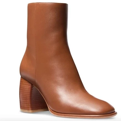 MICHAEL Michael Kors Maude Botas Salto Bloco Bagagem Marrom Novo Na Caixa Varejo $195 - 7 - Imagem 1 de 4