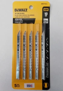 DeWalt DW3710-5 Clean Cut Holz Stichsägeblätter 5er-Pack 10 TPI Bi-Metall USA - Bild 1 von 1