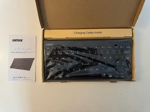 Arteck HB086 Bluetooth Wireless Keyboard – Slim, Black, Box Worn - Picture 1 of 7