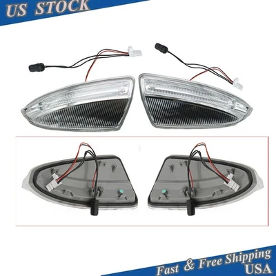 Fits Benz W164 X164 GL450 ML350 ML63 Pair LH+RH Mirror Turn Signal Lamp Light Foto 1 de 4