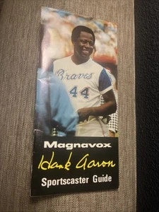 Hank Aaron Atlanta Braves Media Guide 1974 24 páginas como nuevo - Imagen 1 de 4