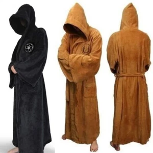 Men Bathrobe Jedi Sith Hooded bathrobe Cloak Star war Soft Dressing Gown UK - Picture 1 of 8