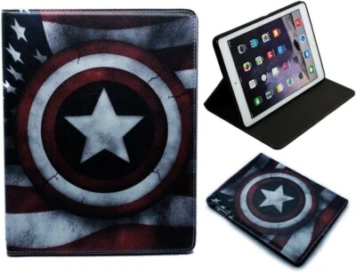 For iPad 2 3 4 Captain America Shield Superhero Movie Smart Case Cover - Image 1 of 3