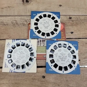 Mount Vernon Home Of George Washington 1956 3 carretes mangas View Master 76 A B C - Imagen 1 de 5