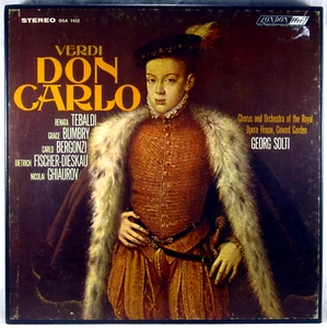 4 LP BOX LONDON ffrr UK 1966 Verdi DON CARLO Solti TEBALDI BERGONZI OSA-1432 - Picture 1 of 6
