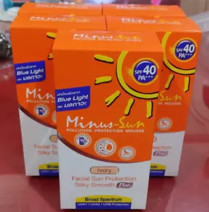 Protector solar facial blanco MINUS-SUN SPF40 PA+++ - 30 g x 5 - Imagen 1 de 6