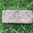 Antique Paver Brick Labeled “Jones PAT Z.O” Zanesville Ohio Diagonal Line Paving