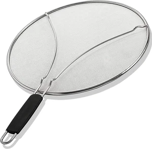 Splatter Screen for Frying Pan - 13 Inch Stainless Steel Grease Splatter Guard - - Picture 1 of 12