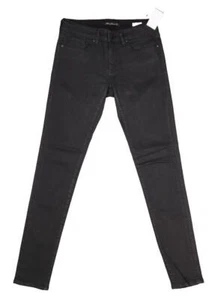 Mavi Adriana Mid Rise Super Skinny Denim Black Jeans Stretch Womens 27/33 - Picture 1 of 14