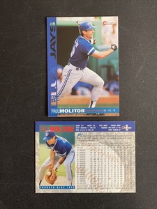 1994 O-Pee-Chee Toronto Blue Jays Baseball Card #1 Paul Molitor.  B5008