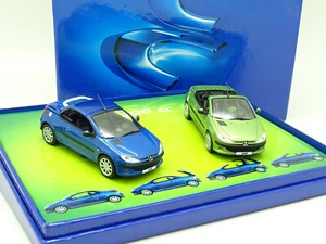 Norev 1/43 - Estuche 2 Peugeot 206 CC Azul Y Verde - Imagen 1 de 2