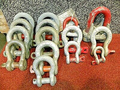 Crosby Cable Clamps And Shackles, Both New And Used, Total Of 15 Pieces. • 105.20£