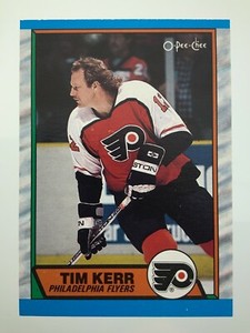 1989-90 Tim Kerr 72 OPC Philadelphia Flyers O-Pee-Chee Hockey Card 238Z