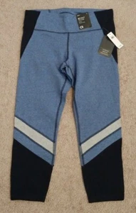 NEW NWT WOMENS large GAP ACTIVE WEAR LEGGINGS blue 7/8 LENGTH ANKLE PANTS G FAST - Picture 1 of 7