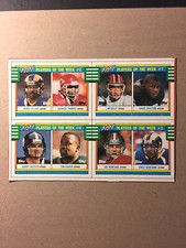 1990 4 panel Football Player Box Bottom, Joe Montana