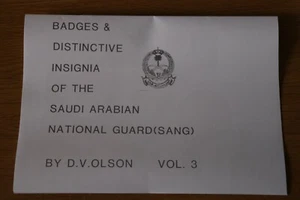 COPIA DE INSIGNIAS E INSIGNIAS DISTINTIVAS LIBRO DE LA GUARDIA NACIONAL DE ARABIA SAUDÍ - Imagen 1 de 2