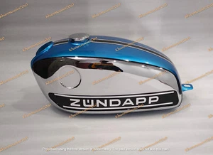 Zundapp KS 50 GTS C 50 KS 80, 5-speed. Type 530529 Blue & Chrome Fuel Tank - Picture 1 of 7