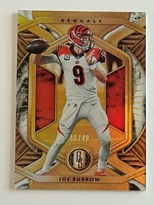 2021 Joe Burrow Gold Standard /49 Cincinatti Bengals #19