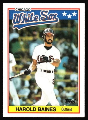1988 Topps UK Minis Harold Baines    #1 Chicago White Sox - Image 1 of 2
