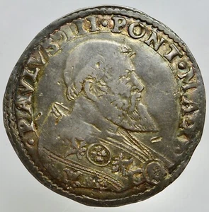 BOLOGNA - PAOLO III 1534-1549 -AG/ BIANCO RARA ! - Picture 1 of 2
