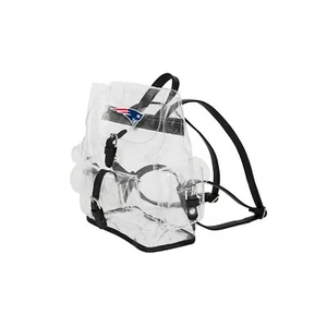 Mochila transparente de fútbol americano New England Patriots Lucía 12"" x 4,5"" x 10"" con licencia - Imagen 1 de 1