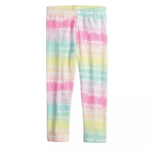 So Girls Favorite Core Capri Leggings XXS 4-5 New with Tags Rainbow Stripe Nice - Picture 1 of 2