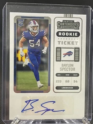 2022 Panini Contenders - Rookie Ticket Playoff Ticket #301 Buffalo Bills Auto - Image 1 of 2
