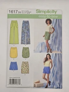Falda de mujer Simplicity Pattern 1617 en 2 longitudes, pantalones y pantalones cortos 4-12 - Imagen 1 de 2
