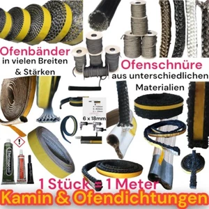 Ofenschnur Ofendichtung Kamindichtung Kaminschnur Dichtband Türdichtung Ofenband - Bild 1 von 644