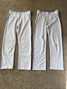 Baseball Pants. Easton. White with Blue Trim. 2 pair. Men M - Picture 1 of 4