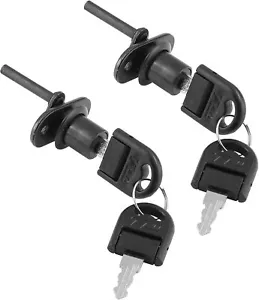 2 Sets Zinc Alloy Drawer Lock with 2 Keys, Linkage Desk Lock, Replacement Lock - Picture 1 of 1