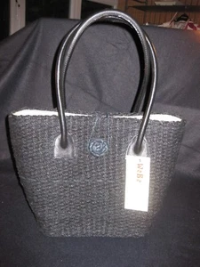 Umweltfreundliche Fairtrade produzierte Sisal Einkaufstasche mit Ledergriffen NEU - Bild 1 von 1