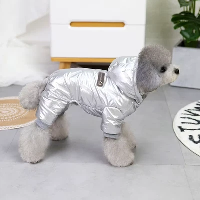 Mono impermeable de invierno para perros acolchado abrigo cálido para perros pequeños grandes Foto 1 de 4