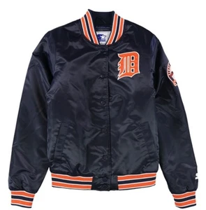 Detroit Tigers Starter Women’s Vintage Collection Tiger Stadium Satin Jacket - M - Picture 1 of 3