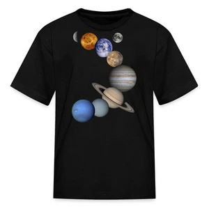 Solar System Planets Astronomy Kid's T-Shirt - Picture 1 of 7