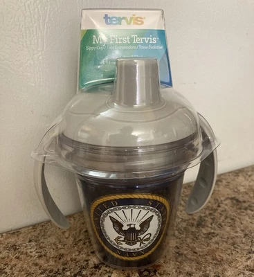 Tervis My First Tervis Toddler Sippy Cup 6oz/177ml BPA Free United States Navy - Image 1 of 4