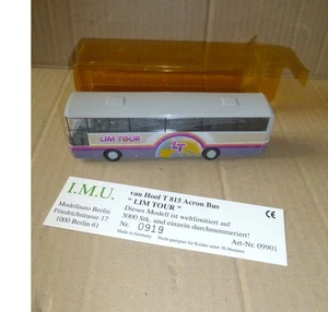 Limo Cars / IMU 1:87 Van Hool T815 Acron Lim Tours ltd. Con scatola originale - ottimo - ansch - Foto 1 di 5
