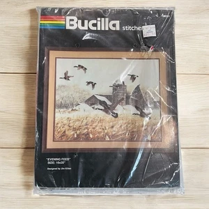 Kit de punta de aguja Bucilla “Evening Feed” 40009 16 X 20 de Jim Killen NUEVO - Imagen 1 de 5