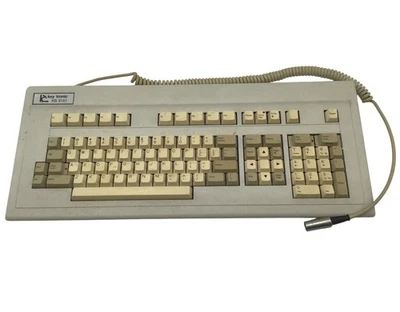 Teclado de computadora Key Tronic KB 5151 vintage con cable en espiral - sin probar Foto 1 de 4