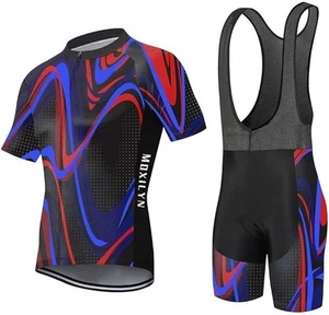 (USA Seller) Regular, Big & Tall Men's Cycling Short Sleeve Jersey+ Bib Set - Picture 1 of 4